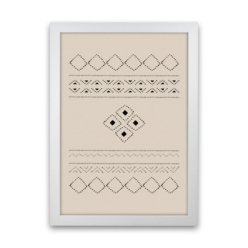 Ethno Neutral - Print, White Frame, 63cm H x 46cm W x 3cm D