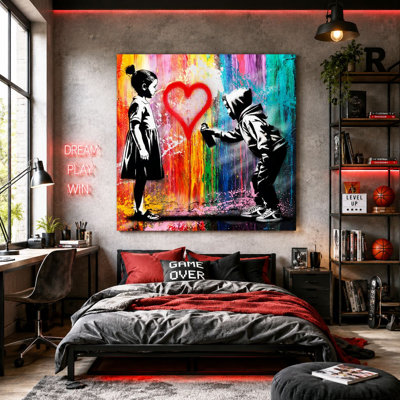 Peinture décorative sur toile
