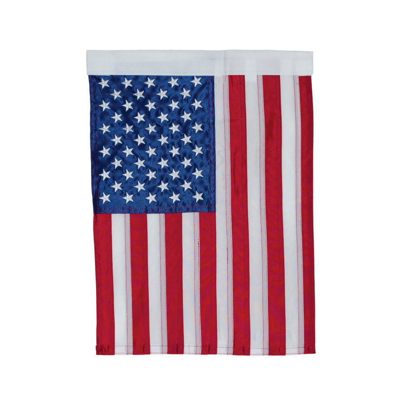 Drapeau de jardin américain brodé