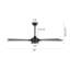 60 In. Indoor Ceiling Fan With Light Kit And Remote-1830738-12453907