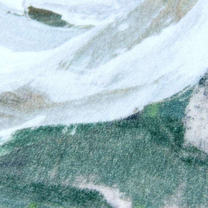 White Bouquet of Florals II Washable Area Rug, Power-loomed, Softness with Non-Slipping Backing