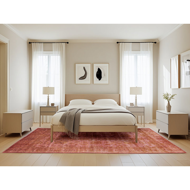 Tapis oriental orange, Rectangle 5 pi x 8 pi