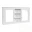 Armoire de rangement murale à miroir avec tablettes réglables-230473759