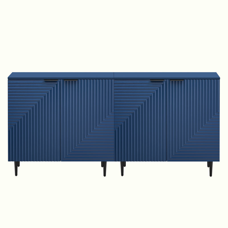 Console L 70 po avec tablettes réglables, Marine