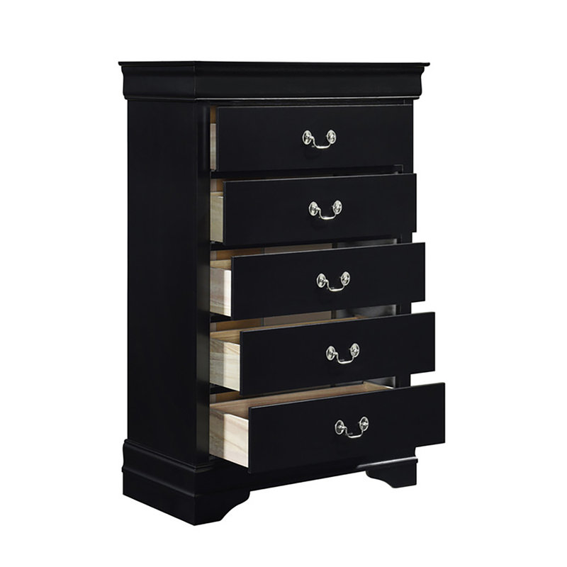Waynesburg 31.5'' W 5 - Drawer Chest, Black