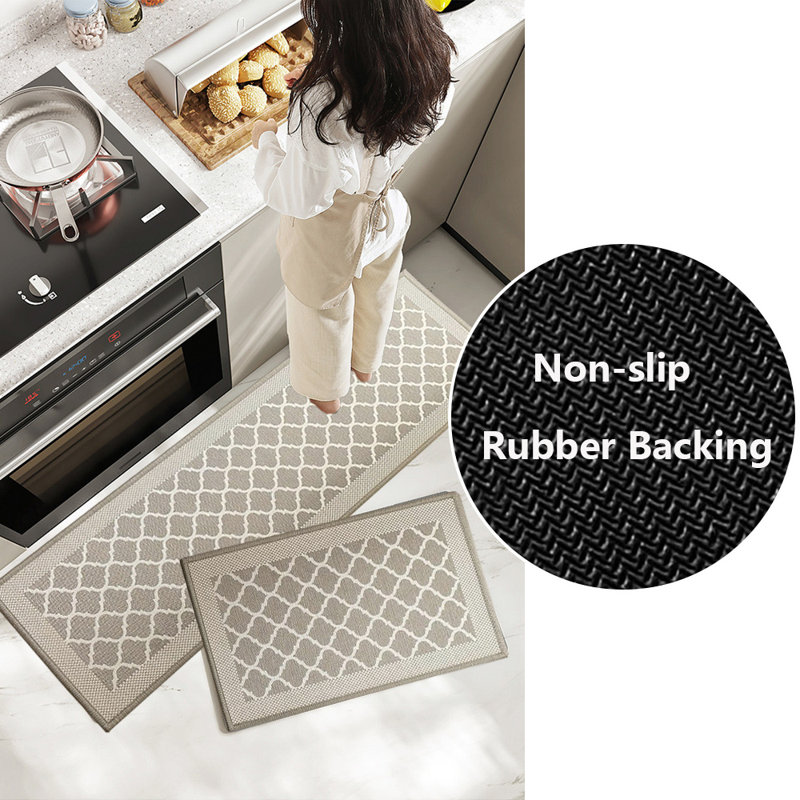 Tapis de cuisine Denitta, Beige