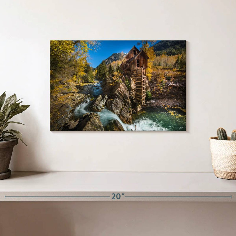 Alvord Old Crystal Mill, 8" H x 12" W