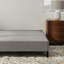 Simple TG, base de lit tapissier, noir et gris, types de matelas standard, matelas à assemblage rapide, installation rapide