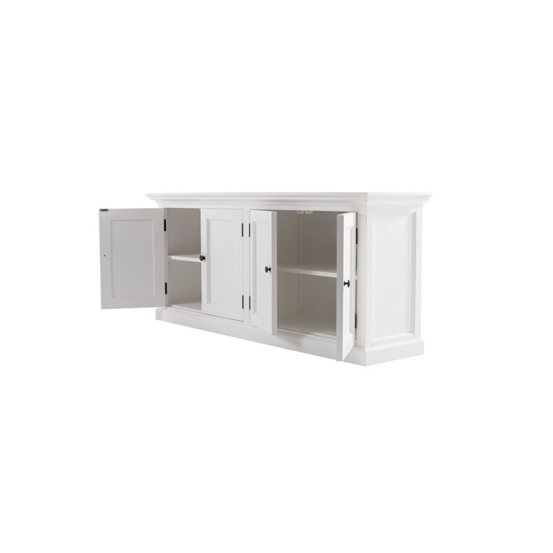 Bibliothèque de rangement Guildford 86,61 po H x 64,96 po L, Blanc pur