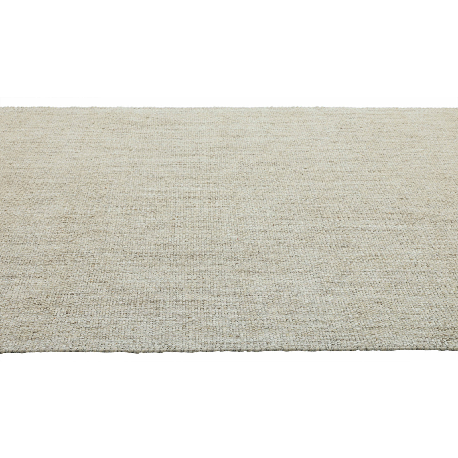 Flatweave Abstract Wool Rug, Rectangle 8'9" x 11'9", Beige