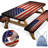 Picnic Table Cover With Bench Covers Elastic Edges, American Flag Fitted Table Cover, Outdoor Patio Camping Essentials, Waterproof Camping Fitted Tablecloth With Drawstring Bag