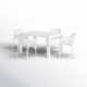 Asherton 55'' Rectangular 4 - Person Outdoor Dining Set