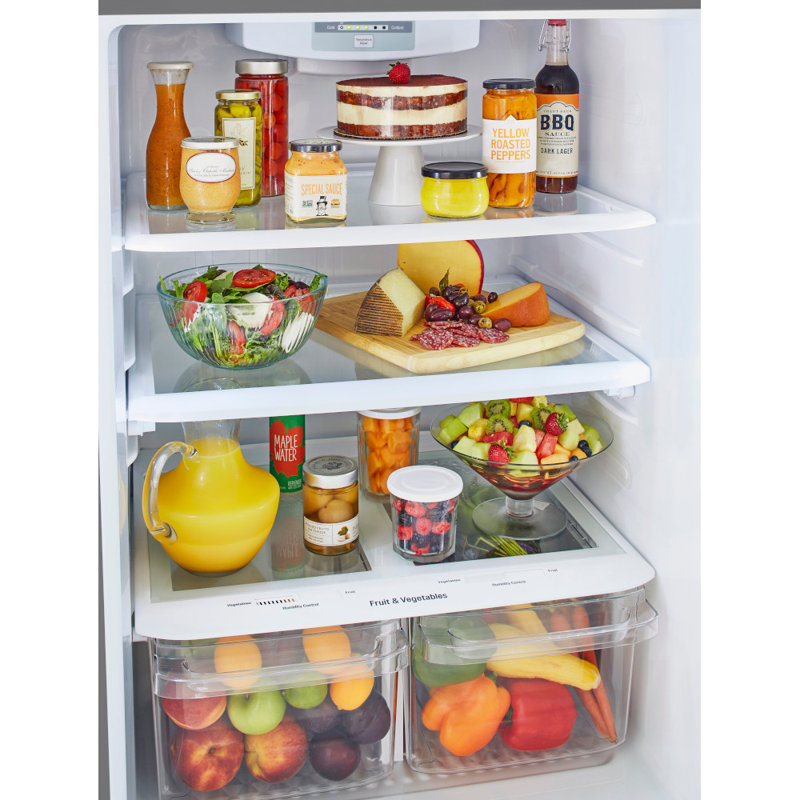 LG 20 cu. ft. Stainless Steel Top Freezer Refrigerator with Reversible Door