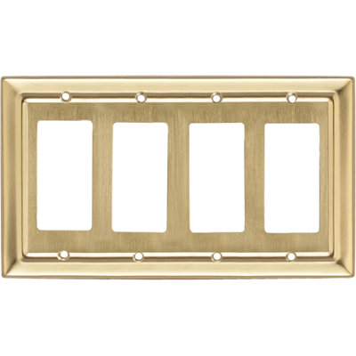 4-Gang Rocker Wall Plate