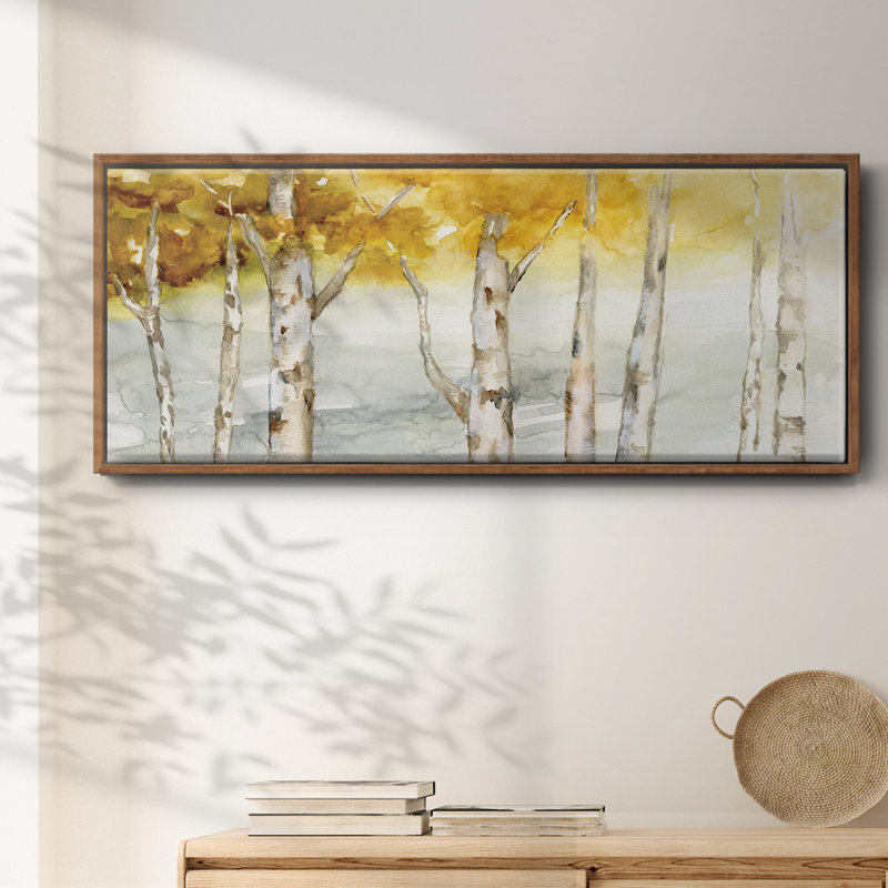 Golden Trees - toile encadrée, H 8 po x l 20 po
