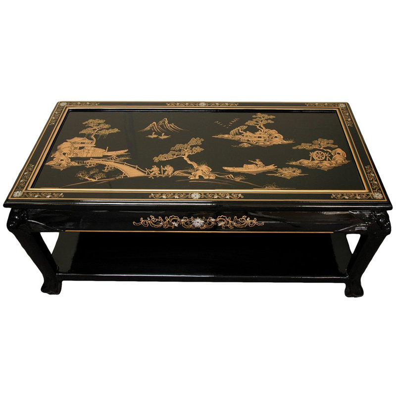 Table basse avec tablette