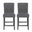 Ensemble de 2 tabourets de comptoir capitonnés contemporains en tissu, 26 po-1430993406-1430993407