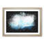 Eagle Flying By Mountain In Nepal Paint Splash - Framed Print-56915597-56915598