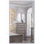 Commode 5 tiroirs Luxury Classic avec finition argent antique / champagne, beaucoup de rangement pour l'élégance et l'organisation de la chambre à coucher