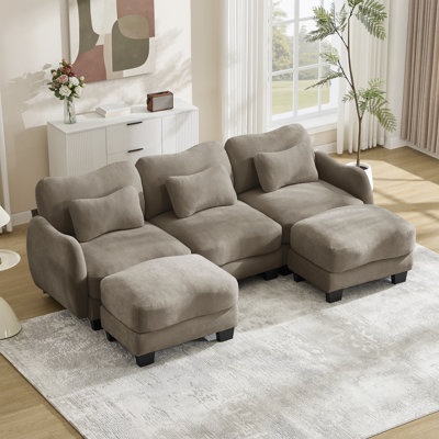 Elegant Curved Conversation Sofa
