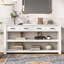 Élégante console d'entrée avec 4 tiroirs et 2 tablettes, idéale pour les vestibules, les salons et plus encore-1653748667