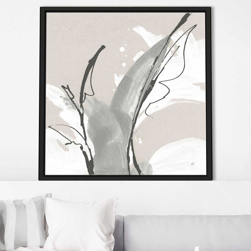 «Touch of Grey V» par Chris Paschke, Cadre flottant noir, H 27,5 po x l 27,5 po x P 2 po