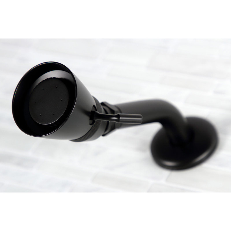 Robinet de baignoire et douche à pression équilibrée Kingston, Noir mat