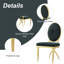 Chaise d'appoint en velours Bilgarrie King Louis