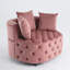Adjustable Backrest Velvet Lounge Chair Modern Elegance For Living Room
