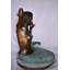 Fontaine de bronze Atkin sirène assise tenant une coquille de bronze, taille nue: 28 po x 25 po x H 28 po-1985027873