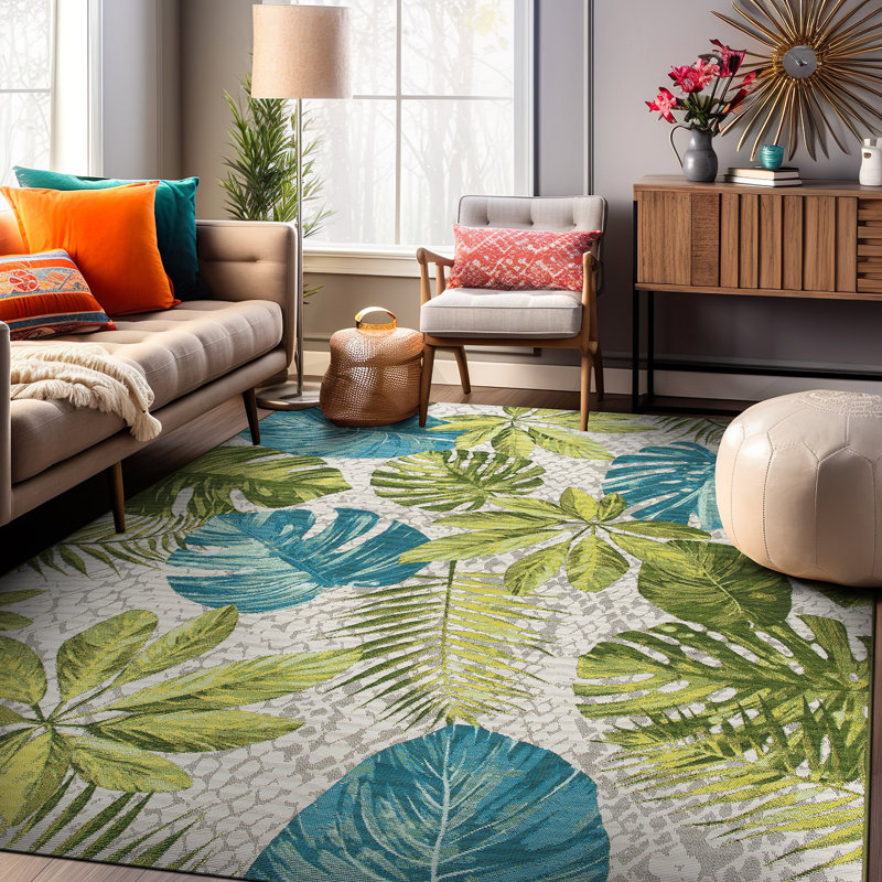 Tapis d'intérieur / extérieur Bayless, Rectangle 7 pi 10 po x 10 pi 6 po