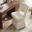 Chenille Swivel Dining Chair - Modern Open Back, 360° Rotating - (Set of 4)-125963140-125963143