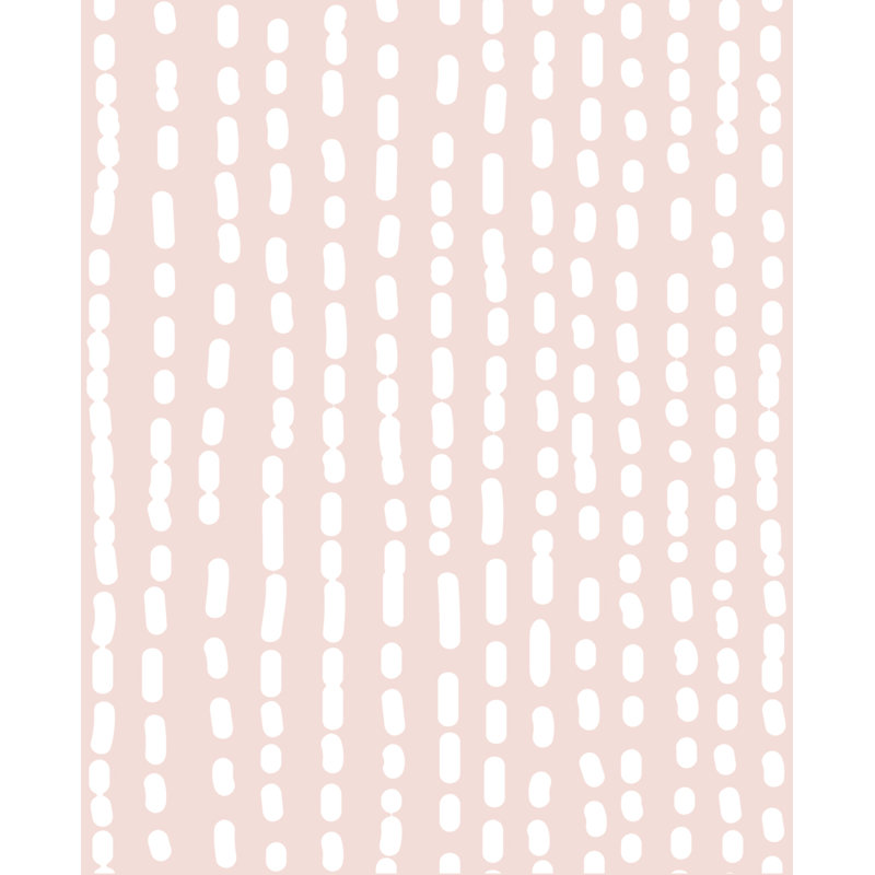 Panneau de papier peint auto-adhésif Eustace, L 2 pi x H 18 pi, Rose