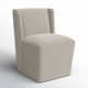 Ardeth Polyester Blend Side Chair With Caster