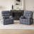 Catherne 34.3" Wide Upholstered Manual Recliner-106885251