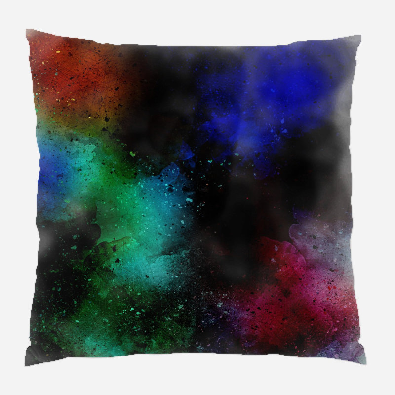 Housse et insert de coussin carré Dunia, Microsuède, Intérieur