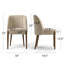 Fauteuils d'appoint avec assise large de 52 cm (20,5 po), revêtement en chenille et pieds en bois massif-866029358