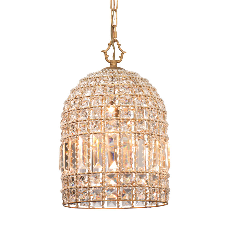 Luminaire suspendu en forme de cloche à 1 lumière Monahan