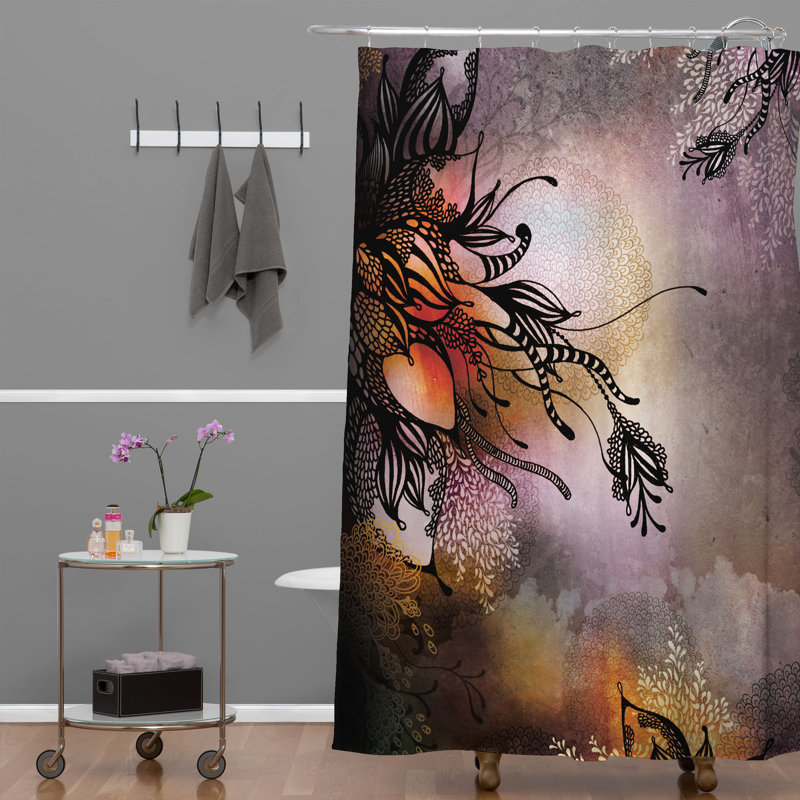Rideau de douche simple Eccles Rain