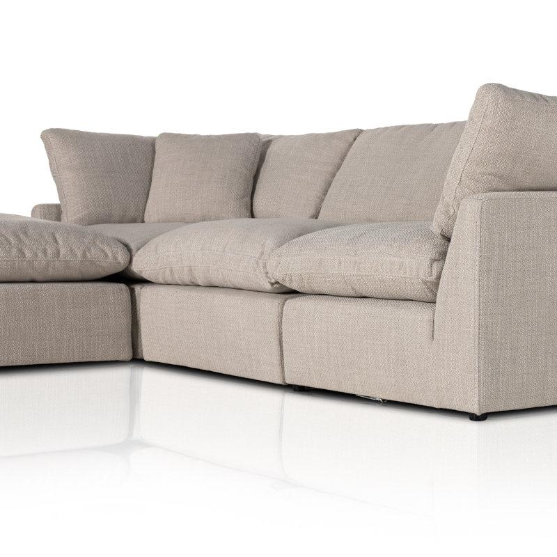 Stevie Modular Sectional, Gibson Wheat Polyester Blend