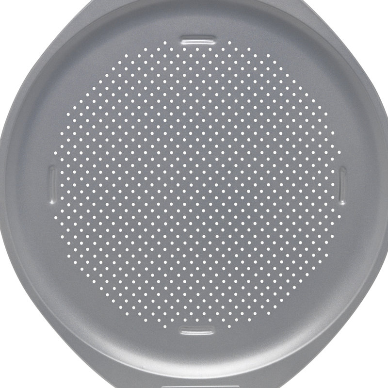 Nonstick Steel Perforated Pizza Pan and Baking Sheet Set
