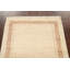 Tapis beige en laine noué à la main de conception unique 3 pi 1 po x 5 pi 3 po New Age
