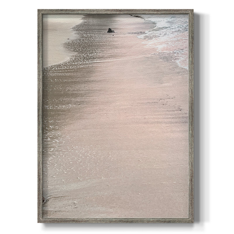 Soft Pink Sands Framed Print - Solid Wood, 11" H x 9" W