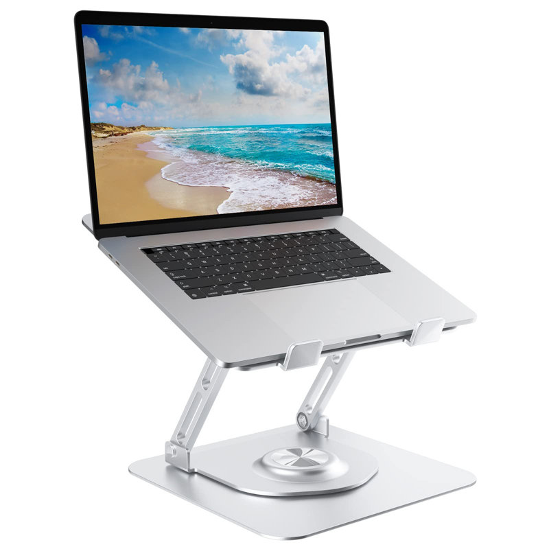 Metal Monitor Stand, Silver