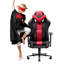 DIABLO CHAIRS Red/Black Executive Chair with Wheels