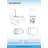 Lyon WOODBRIDGE Smart Toilet with 1000g MaP Flush Score, Foam Shield, Moving Dryer, Blackout Flush, ADA Comfort Height, Auto Open & Close, Foot Sensor, Heated Seat