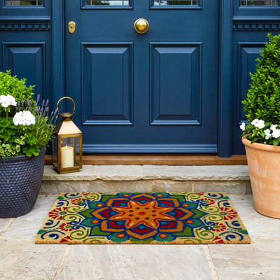Tapis d'entrée antidérapant Star of India 30 po x 18 po
