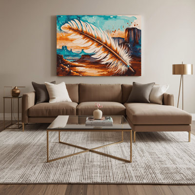 Art mural sur toile vert Southwestern