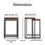 Ensemble de tables de bout gigognes ClickDecor Parker, brun