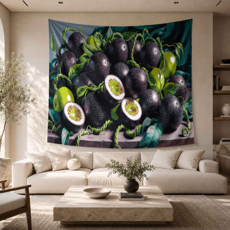 Tapisserie murale «Fruit Granadilla», 68 po x 80 po